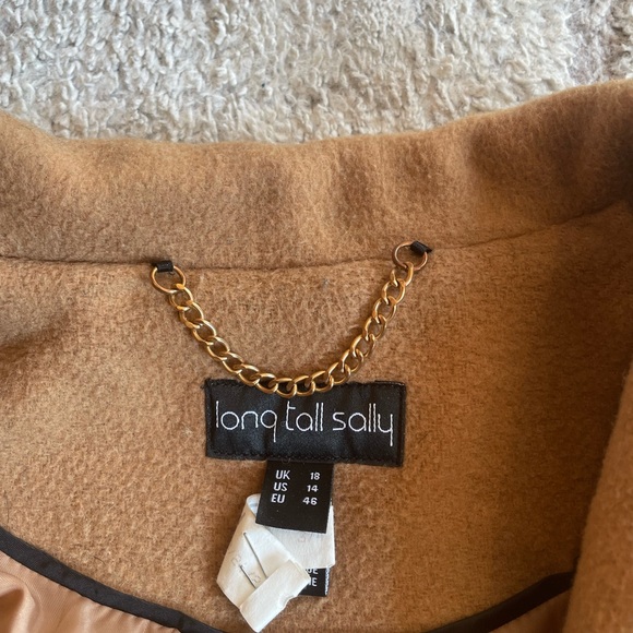 Long Tall Sally Camel Coat - Picture 6 of 10